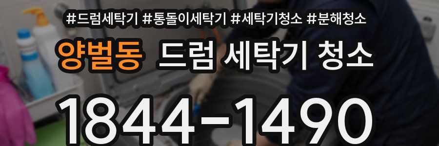 양벌동 드럼 세탁기 청소