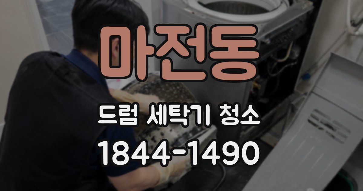 마전동 드럼 세탁기 청소