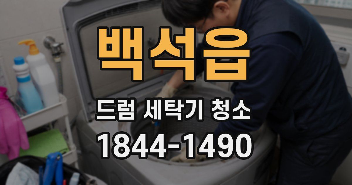 백석읍 드럼 세탁기 청소