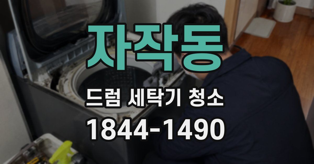 자작동 드럼 세탁기 청소