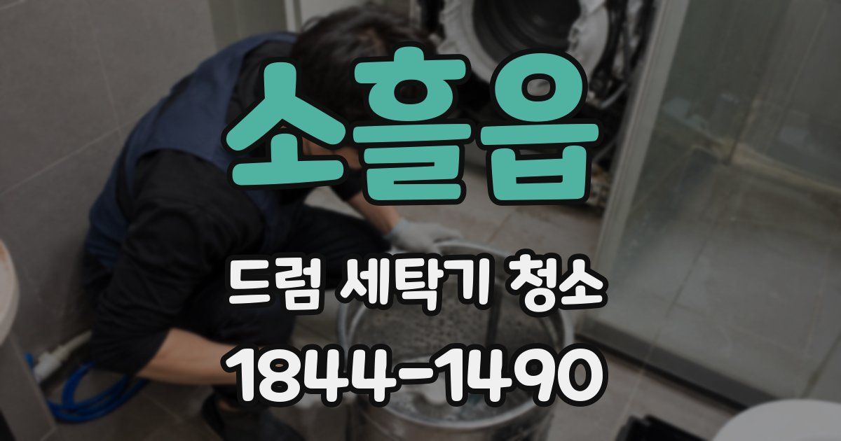 소흘읍 드럼 세탁기 청소