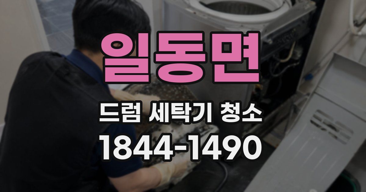 일동면 드럼 세탁기 청소