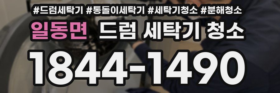 일동면 드럼 세탁기 청소