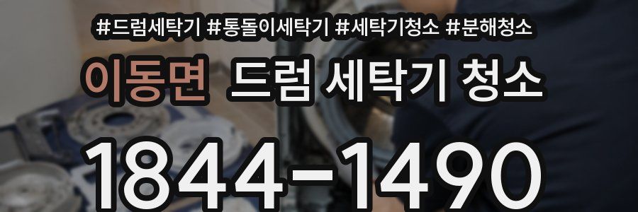 이동면 드럼 세탁기 청소
