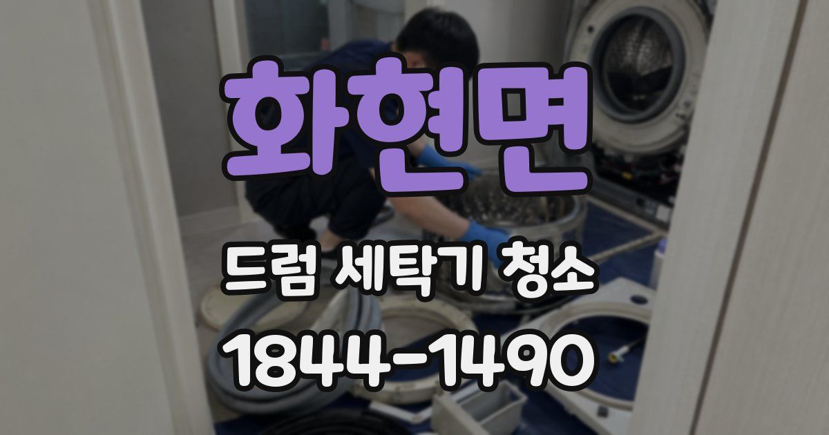 화현면 드럼 세탁기 청소