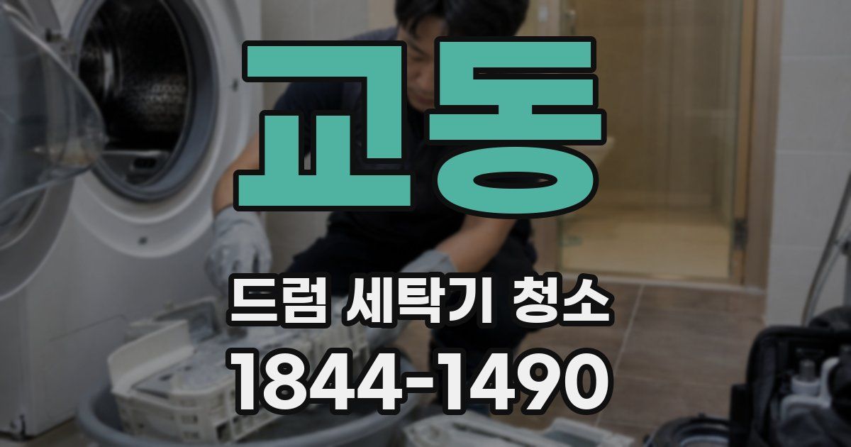교동 드럼 세탁기 청소