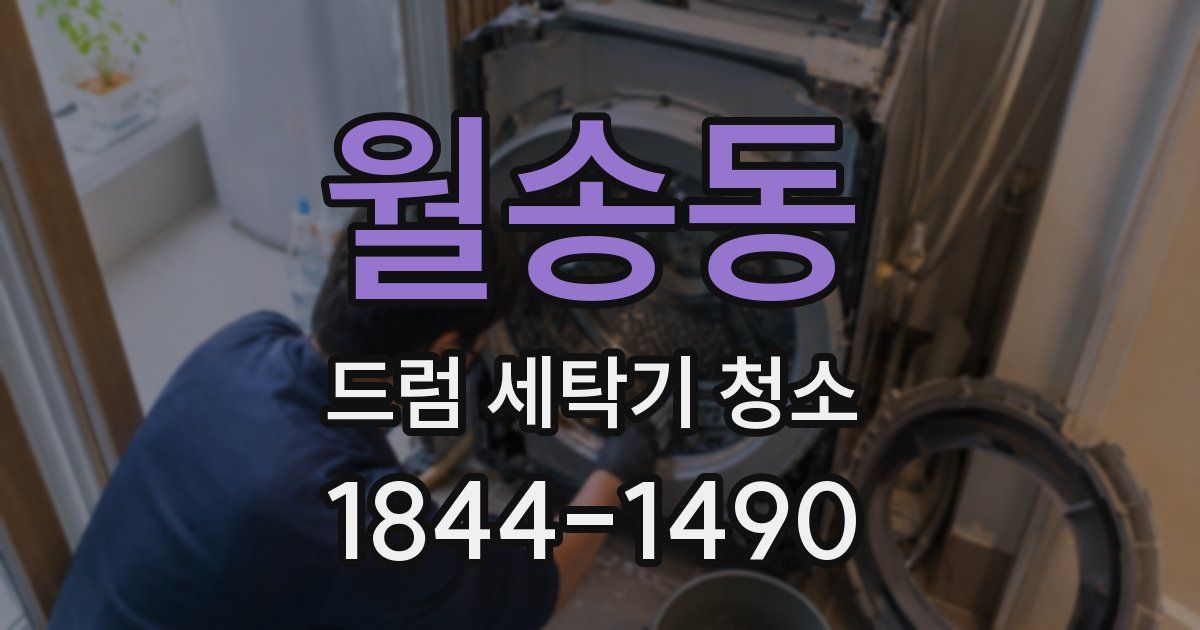월송동 드럼 세탁기 청소