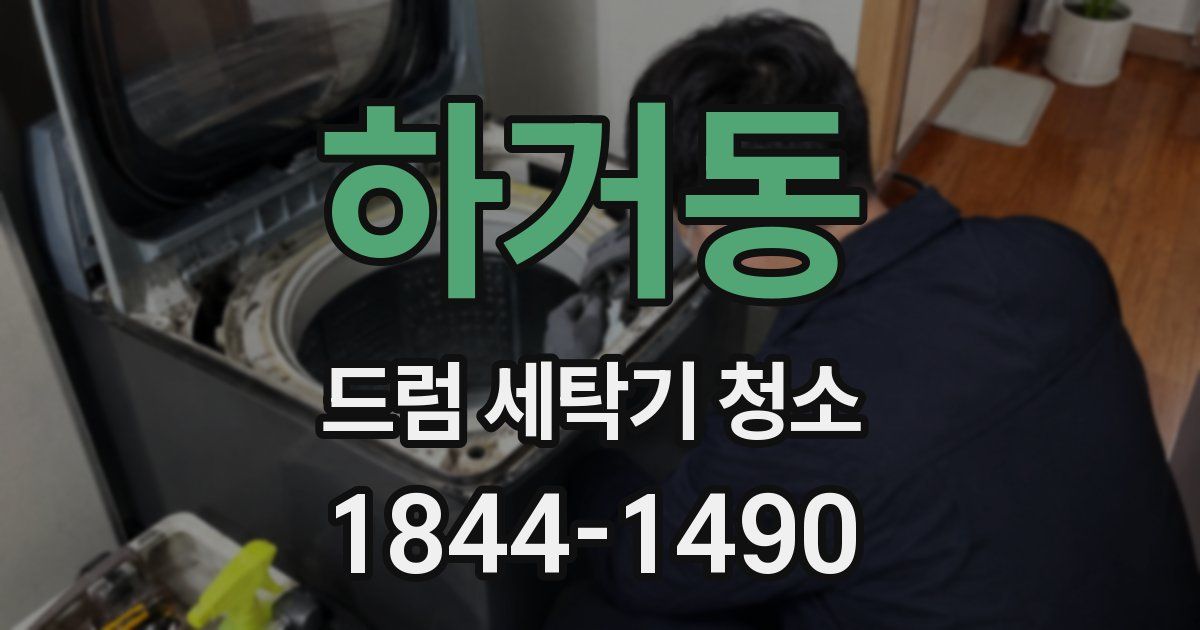 하거동 드럼 세탁기 청소