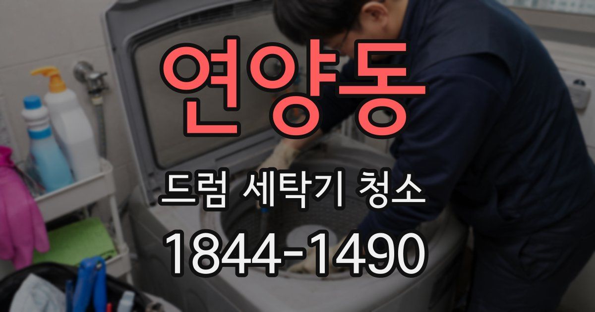 연양동 드럼 세탁기 청소