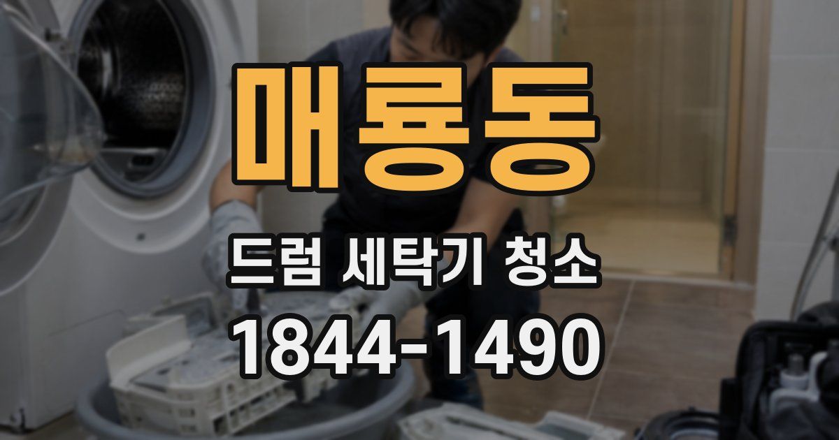 매룡동 드럼 세탁기 청소