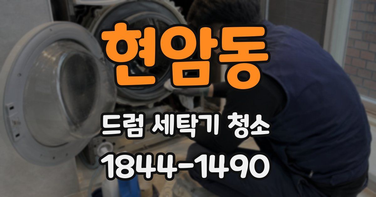 현암동 드럼 세탁기 청소