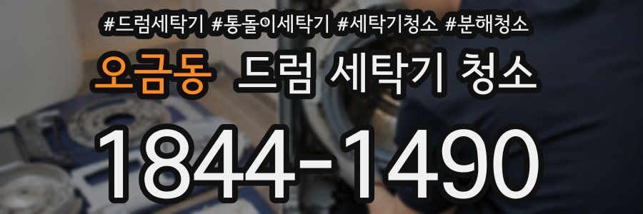 오금동 드럼 세탁기 청소