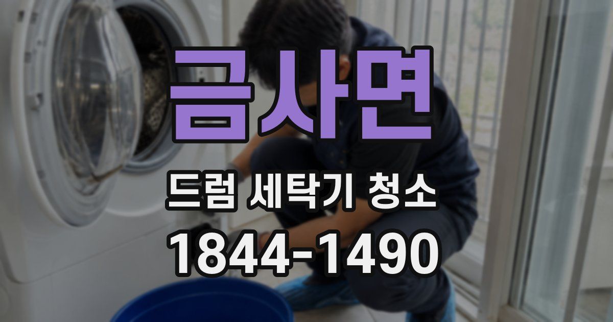 금사면 드럼 세탁기 청소