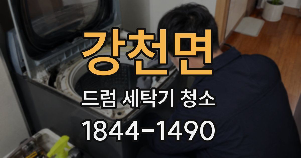 강천면 드럼 세탁기 청소