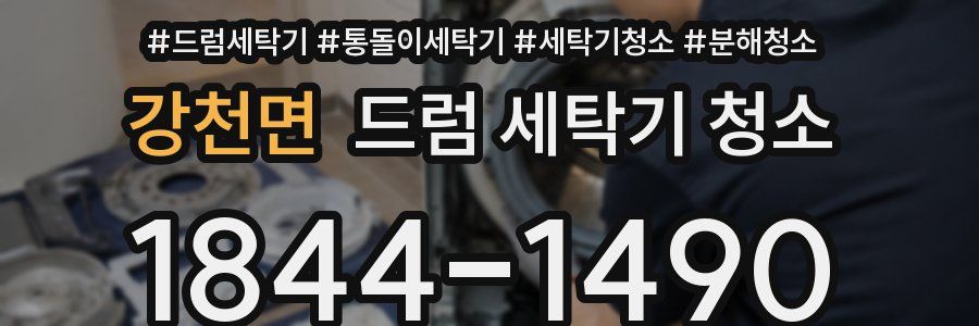 강천면 드럼 세탁기 청소