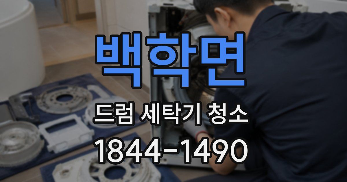 백학면 드럼 세탁기 청소