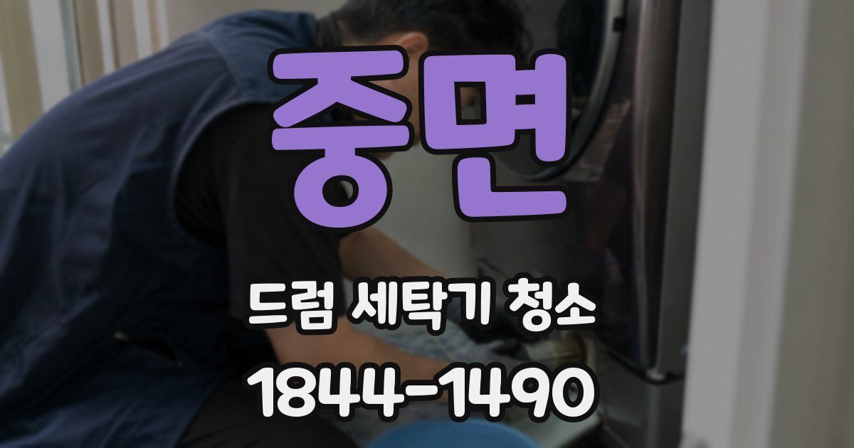 중면 드럼 세탁기 청소