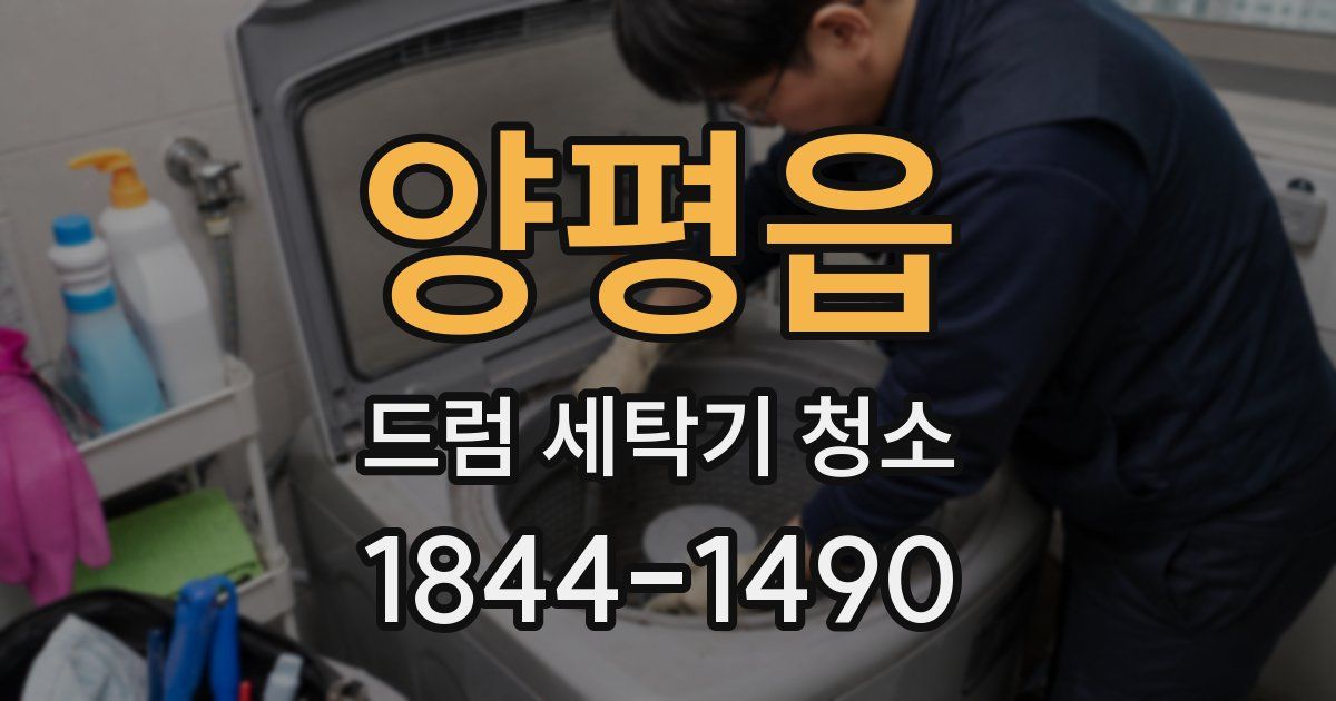 양평읍 드럼 세탁기 청소
