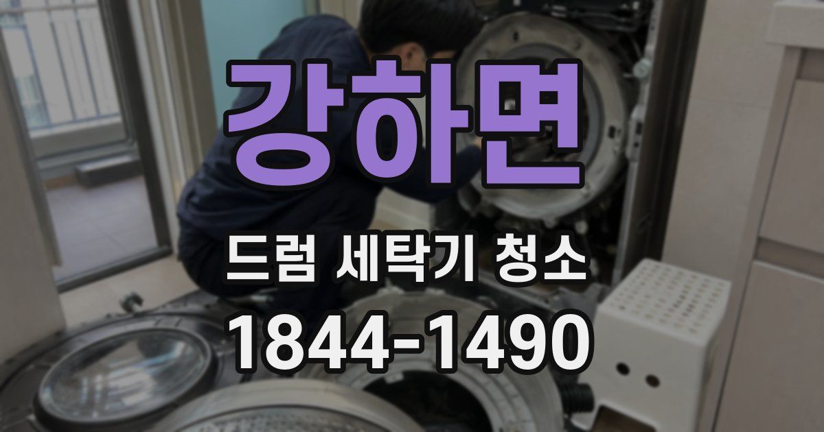 강하면 드럼 세탁기 청소