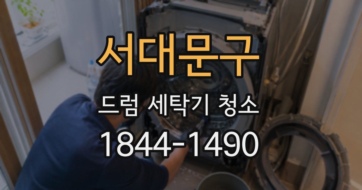 서대문구 드럼 세탁기 청소