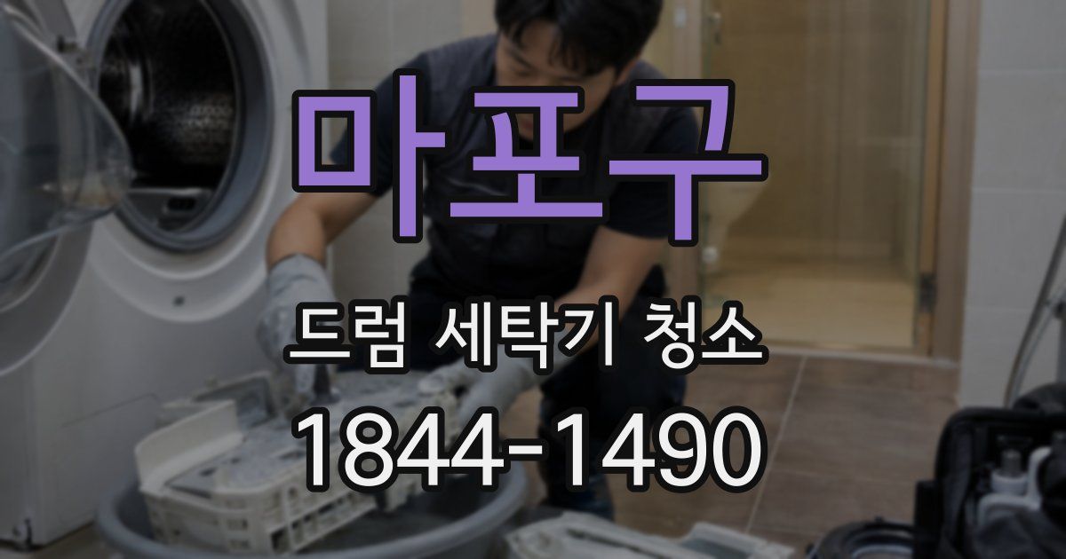 마포구 드럼 세탁기 청소