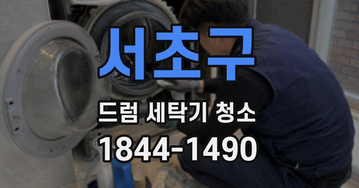서초구 드럼 세탁기 청소