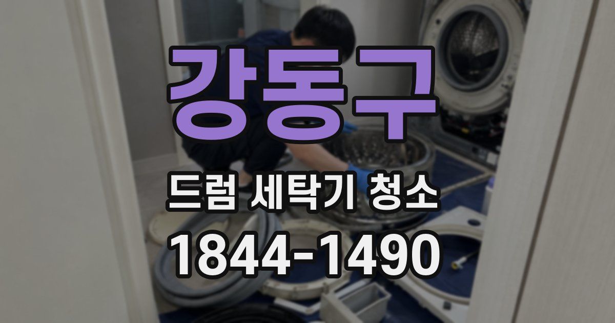 강동구 드럼 세탁기 청소