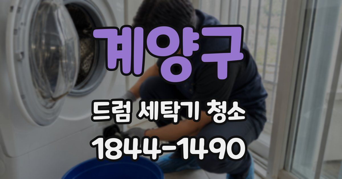 계양구 드럼 세탁기 청소
