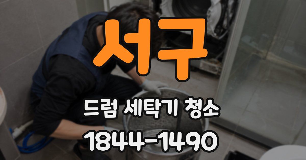 서구 드럼 세탁기 청소