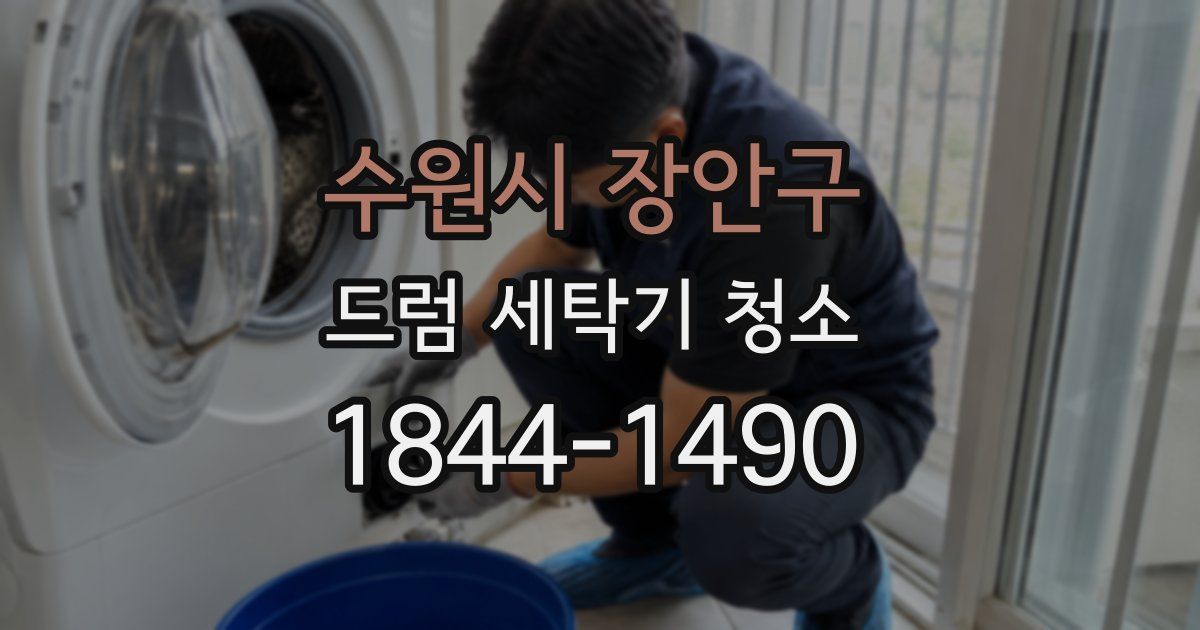 수원시 장안구 드럼 세탁기 청소