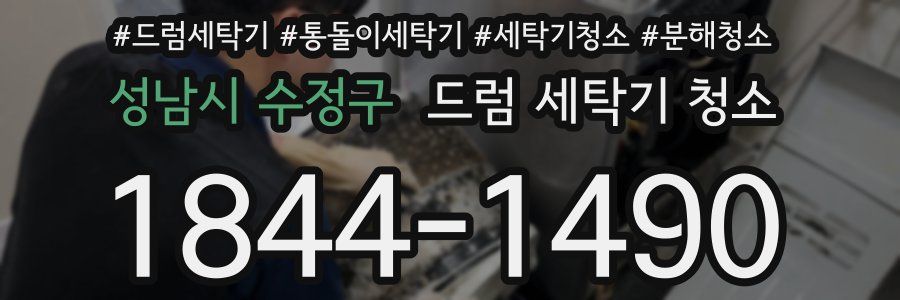 성남시 수정구 드럼 세탁기 청소