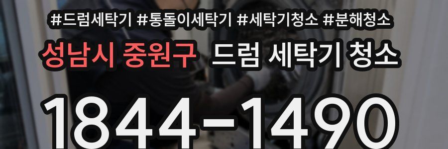 성남시 중원구 드럼 세탁기 청소