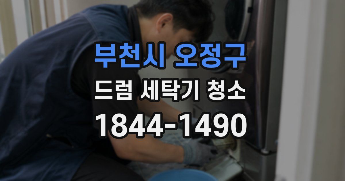 부천시 오정구 드럼 세탁기 청소