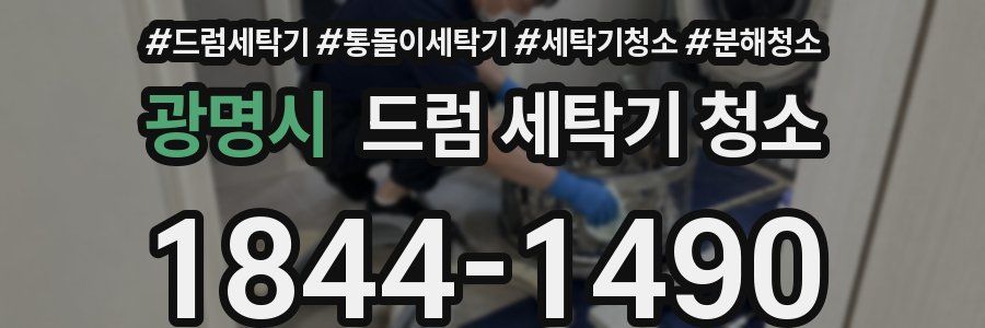 광명시 드럼 세탁기 청소