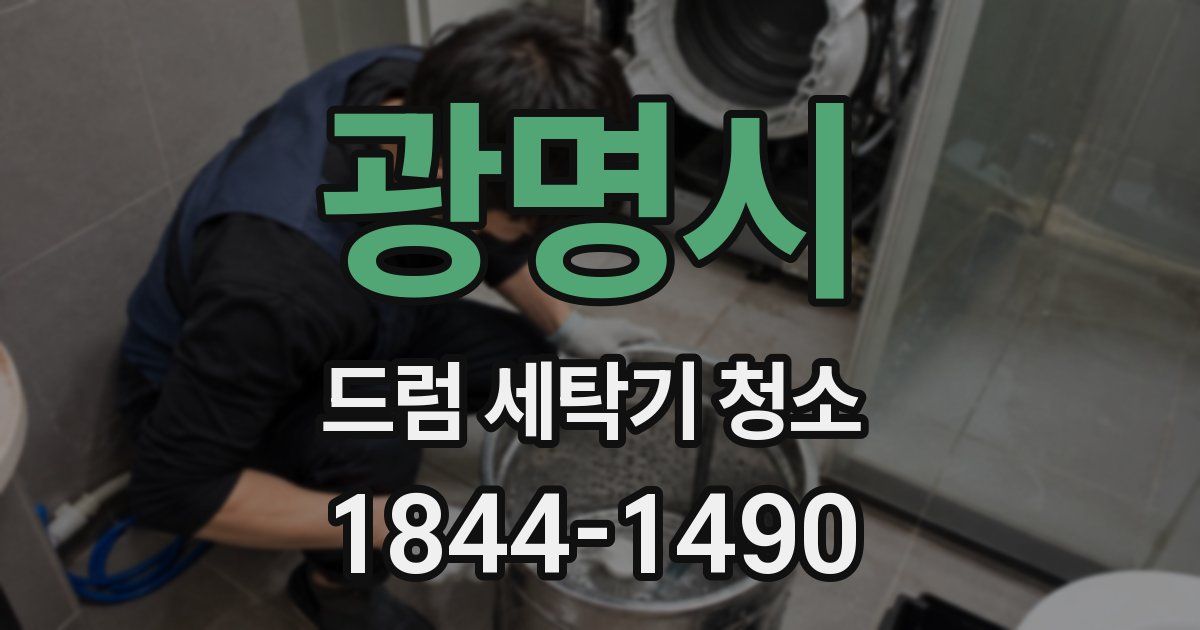 광명시 드럼 세탁기 청소