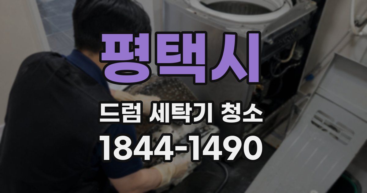 평택시 드럼 세탁기 청소