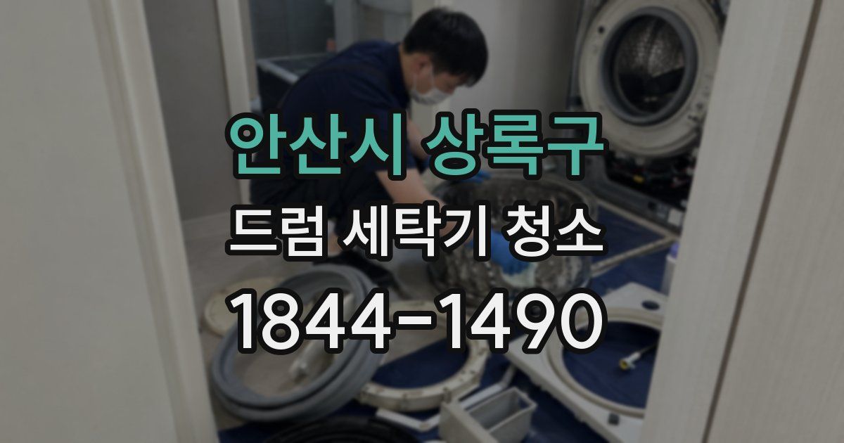 안산시 상록구 드럼 세탁기 청소