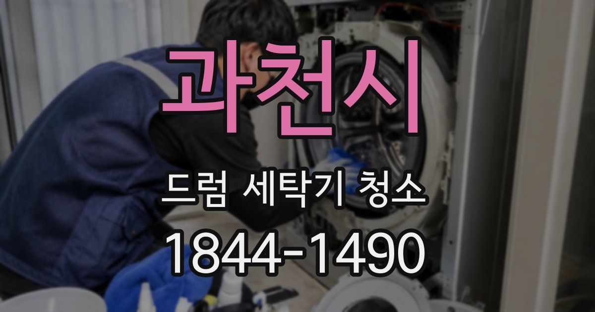 과천시 드럼 세탁기 청소