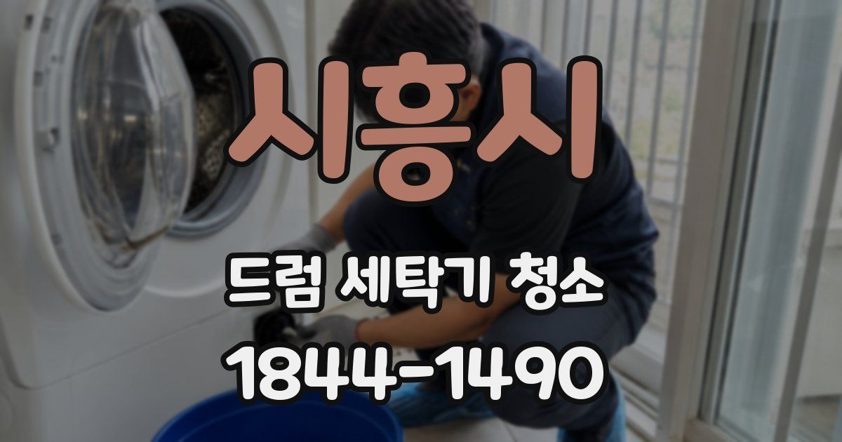 시흥시 드럼 세탁기 청소