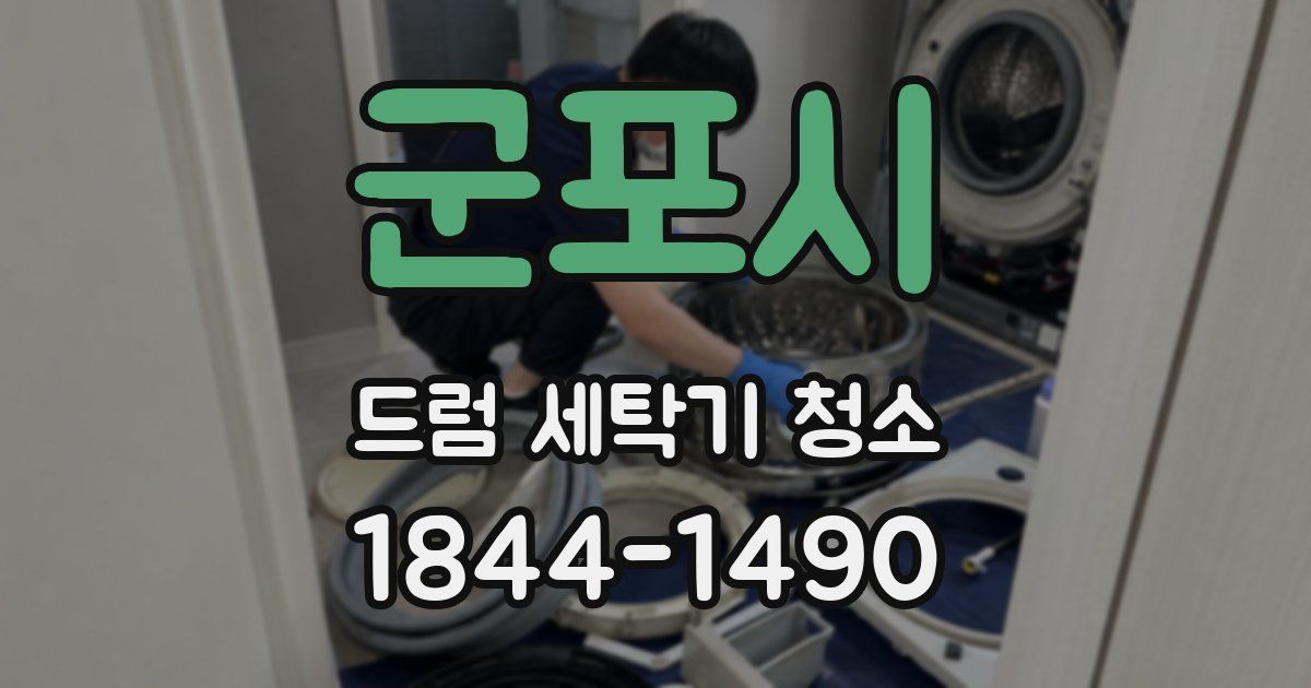 군포시 드럼 세탁기 청소