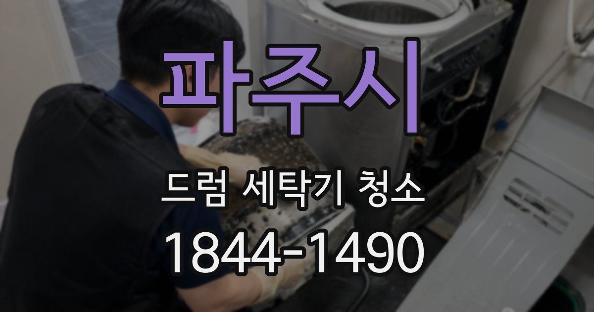 파주시 드럼 세탁기 청소