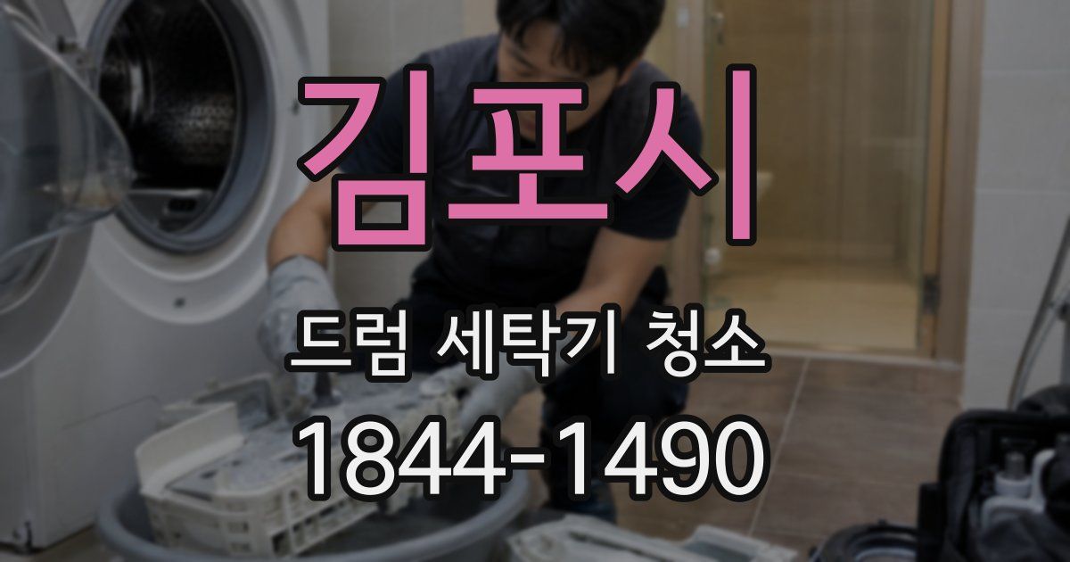 김포시 드럼 세탁기 청소