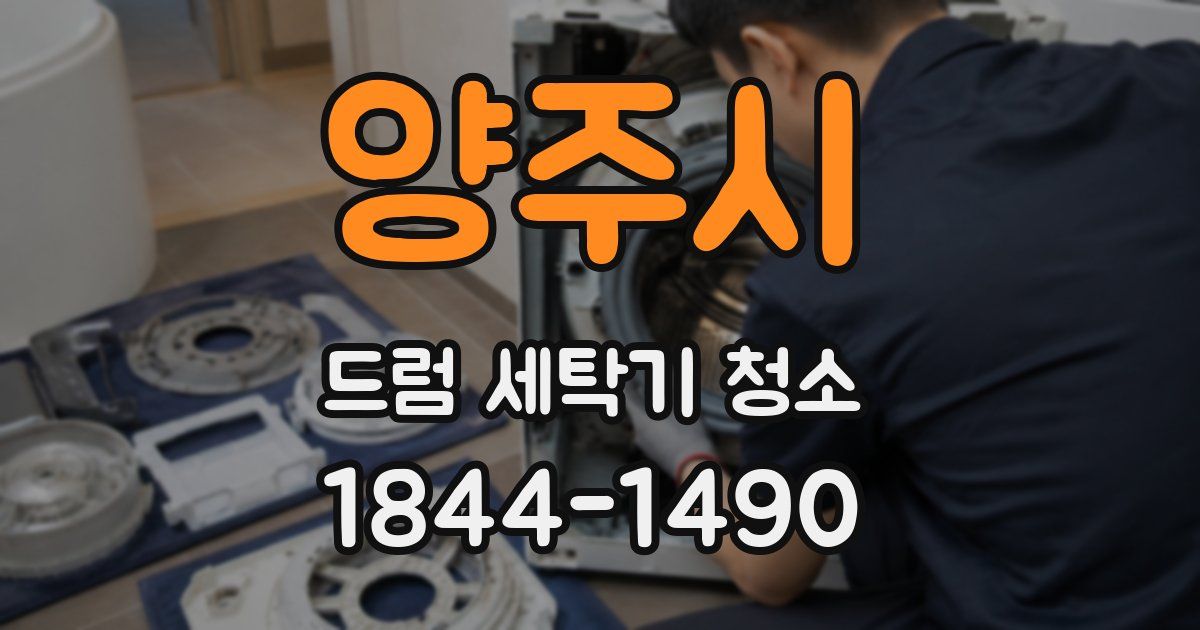 양주시 드럼 세탁기 청소