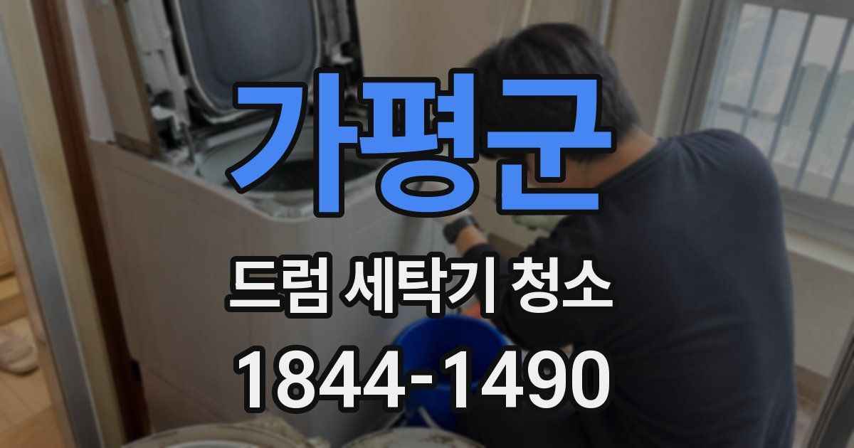 가평군 드럼 세탁기 청소