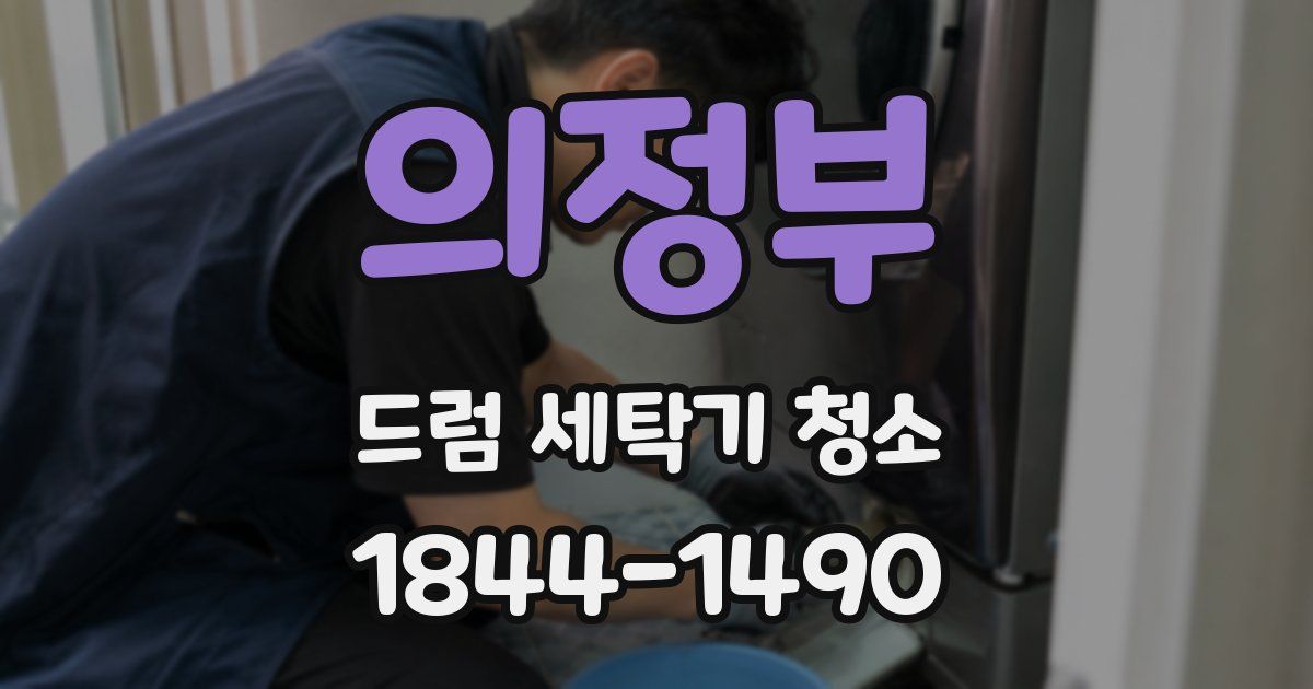 의정부 드럼 세탁기 청소