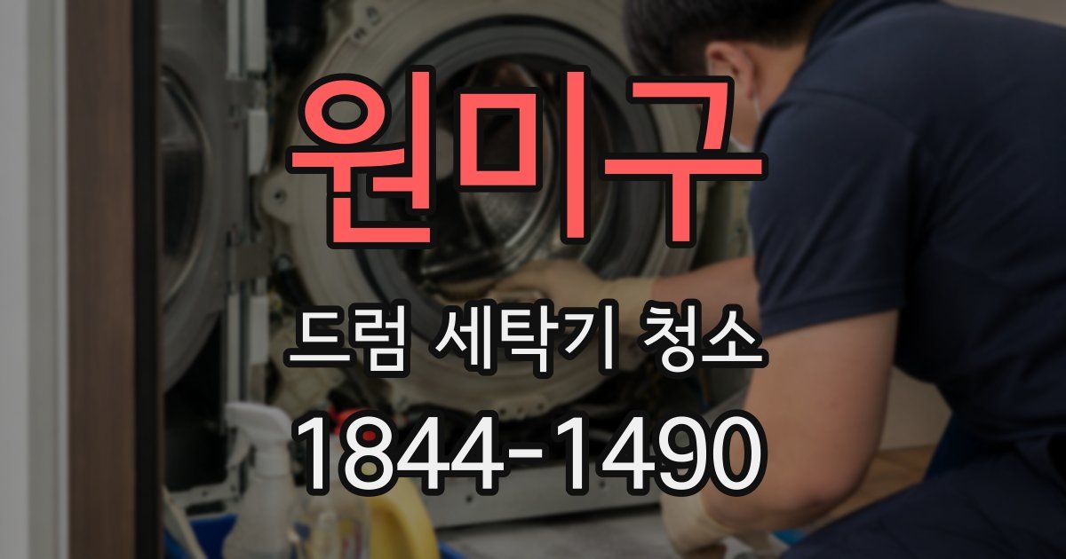 원미구 드럼 세탁기 청소