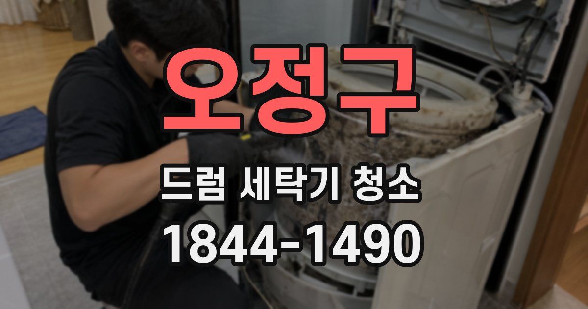 오정구 드럼 세탁기 청소