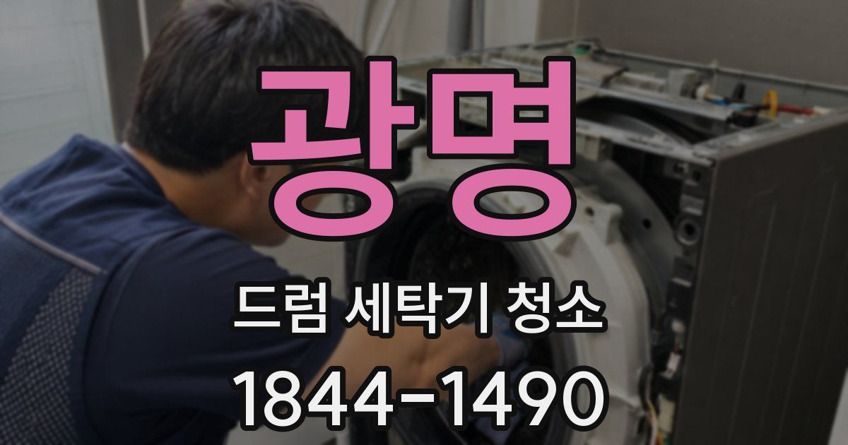 광명 드럼 세탁기 청소
