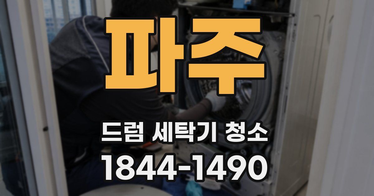 파주 드럼 세탁기 청소