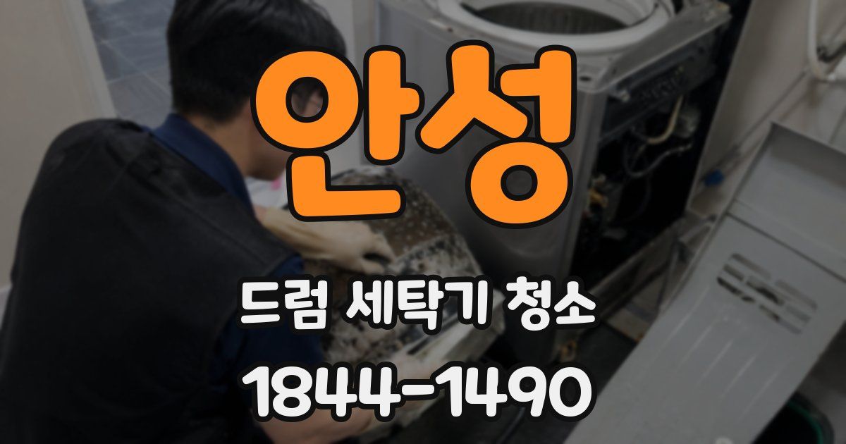 안성 드럼 세탁기 청소